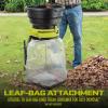 imageSun Joe Electric Leaf MulcherShredder Outdoor 13 Amp 8000 RPM Machine  Mulch up to 55 Gallons per Minute Adjustable Control Dial SDJ61615Amp