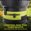 imageSun Joe Electric Leaf MulcherShredder Outdoor 13 Amp 8000 RPM Machine  Mulch up to 55 Gallons per Minute Adjustable Control Dial SDJ61615Amp