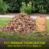 imageSun Joe Electric Leaf MulcherShredder Outdoor 13 Amp 8000 RPM Machine  Mulch up to 55 Gallons per Minute Adjustable Control Dial SDJ61615Amp