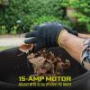 imageSun Joe Electric Leaf MulcherShredder Outdoor 13 Amp 8000 RPM Machine  Mulch up to 55 Gallons per Minute Adjustable Control Dial SDJ61615Amp