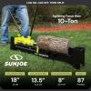 imageSun Joe Hydraulic Steel Beam Log Splitter 10 Ton Capacity Firewood Tool  Cordless Wood Splitting Machine for Fireplace ampamp Fire Stove Logs LJ10MSplitter
