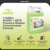 imageSun Joe Premium Snow Foam Car Wash Soap ampamp Cleaner for Vinyl Aluminum Wood ampamp Brick Removes Dirt ampamp Grime Coconut Scent 1 Gallon SPXFCS1GCOCHouse  Deck Cleaner