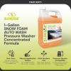 imageSun Joe Premium Snow Foam Car Wash Soap ampamp Cleaner for Vinyl Aluminum Wood ampamp Brick Removes Dirt ampamp Grime Coconut Scent 1 Gallon SPXFCS1GCOCOrangeVanilla Car Snow Foam Cleaner