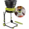 imageSun Joe Electric Leaf MulcherShredder Outdoor 13 Amp 8000 RPM Machine  Mulch up to 55 Gallons per Minute Adjustable Control Dial SDJ61615Amp