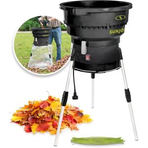 imageSun Joe Electric Leaf MulcherShredder Outdoor 13 Amp 8000 RPM Machine  Mulch up to 55 Gallons per Minute Adjustable Control Dial SDJ61613Amp