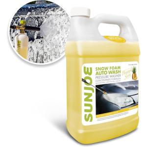 imageSun Joe Premium Snow Foam Car Wash Soap ampamp Cleaner for Vinyl Aluminum Wood ampamp Brick Removes Dirt ampamp Grime Coconut Scent 1 Gallon SPXFCS1GCOCPineapple Car Snow Foam Cleaner