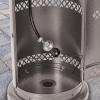 imageSun Joe SJPPH48SLV 48000BTU Max Propane Outdoor Patio Heater wWheels and Built in Bar Table SilverSilver