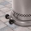 imageSun Joe SJPPH48SLV 48000BTU Max Propane Outdoor Patio Heater wWheels and Built in Bar Table SilverSilver
