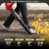 imageSun Joe AllPurpose Electric Leaf Blower 6Amp Motor 155 MPH 260 CFM Black  Lightweight ampamp Compact OneHand Operation for Yards Porches Patios Walkways Decks Garage ampamp Light Snow SBJ597ERed