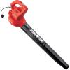 imageSun Joe AllPurpose Electric Leaf Blower 6Amp Motor 155 MPH 260 CFM Black  Lightweight ampamp Compact OneHand Operation for Yards Porches Patios Walkways Decks Garage ampamp Light Snow SBJ597ERed