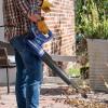 imageSun Joe AllPurpose Electric Leaf Blower 6Amp Motor 155 MPH 260 CFM Black  Lightweight ampamp Compact OneHand Operation for Yards Porches Patios Walkways Decks Garage ampamp Light Snow SBJ597EBlue