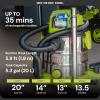 imageSun Joe Cordless Vacuum 24V Stainless Steel Wet or Dry Kit with Battery Charger Carpet Brush Nozzle ampamp Extension Tubes 53 Gallon 24VWDV6000