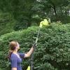 imageSun Joe SJH901E 18Inch Electric Telescoping Pole Hedge Trimmer19Inch Blade