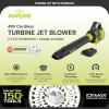 imageSun Joe Cordless Brushless Turbine Jet Blower Kit with 2 Batteries and Charger for NoFade Power and 50 Minutes of Rechargeable Runtime 24VX2JB500Kit w 20Ah Batteries and Charger