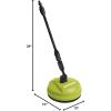 imageSun Joe Portable Pressure Washer Attachment Multi Surface Cleaner 10 Inch GreenBlack  Professional Cleaning Equipment Parts and Accessories for Home Yard and Garage SPXPCA10