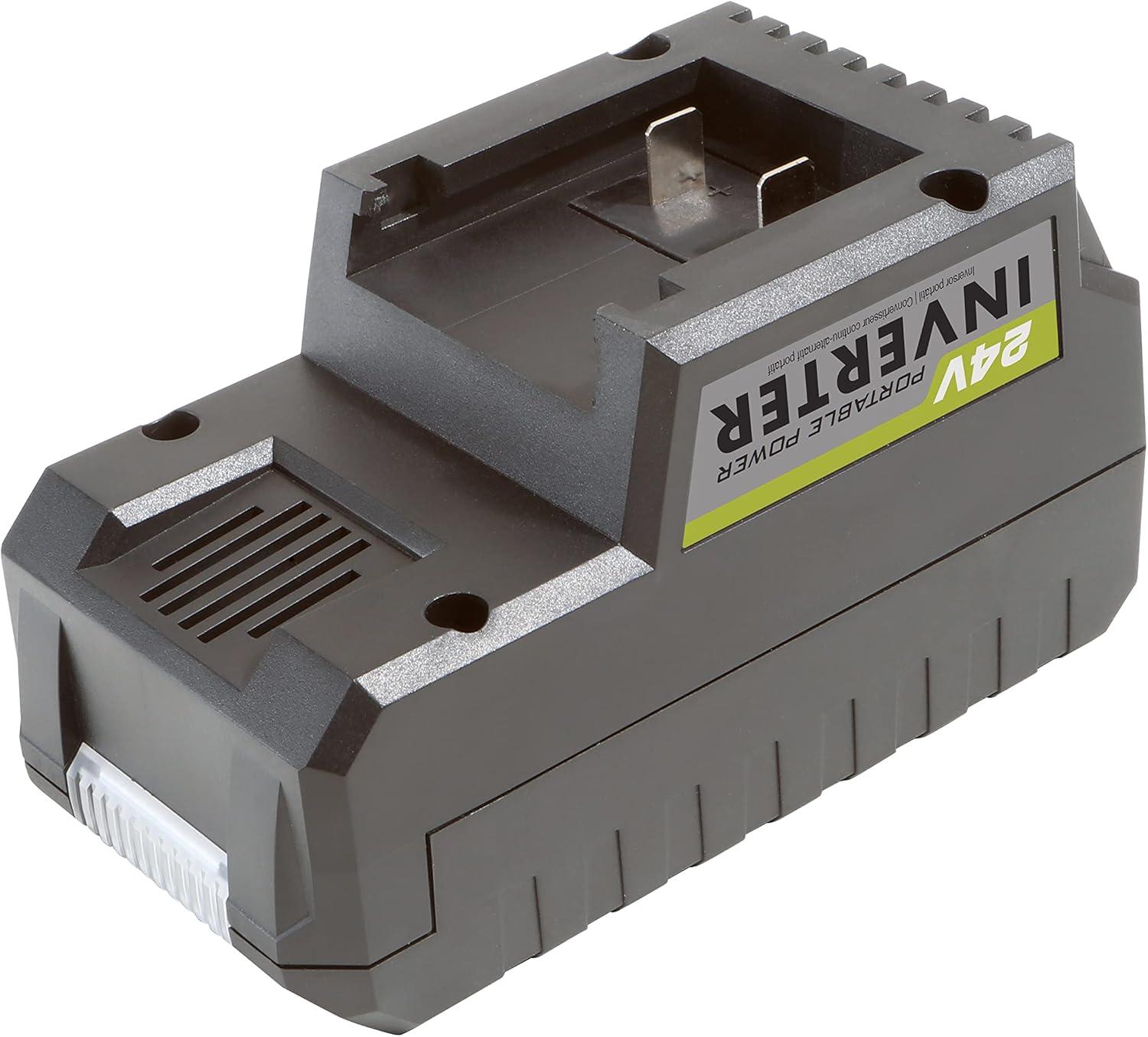 imageSun Joe 24V150WICT 24Volt IONMAX Cordless Portable Powered Inverter wUSB Type AC AC Outlet ampamp LED Light 150Watt Tool Only