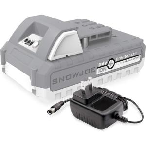 imageSnow Joe 24V2AMPSK1 Starter Kit Includes 1 x 20Ah Lithium iON Battery  Standard Charger 20 WhiteStarter Kit