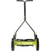 imageSun Joe Lawn Mower 16 Inch Manual Reel Push Behind Machine Outdoor Equipment with Removable Grass Catcher and Adjustable Cutting Height14 in
