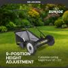 imageSun Joe Lawn Mower 16 Inch Manual Reel Push Behind Machine Outdoor Equipment with Removable Grass Catcher and Adjustable Cutting Height18 in
