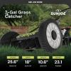 imageSun Joe Lawn Mower 16 Inch Manual Reel Push Behind Machine Outdoor Equipment with Removable Grass Catcher and Adjustable Cutting Height18 in