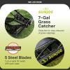 imageSun Joe MJ502M Reel Mower w 85Gallon 9Position Height Adjustment Foam Grip Compact Design Green 20Inch Manual wGrass Catcher18 in