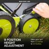imageSun Joe MJ502M Reel Mower w 85Gallon 9Position Height Adjustment Foam Grip Compact Design Green 20Inch Manual wGrass Catcher20 in