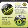 imageSun Joe MJ502M Reel Mower w 85Gallon 9Position Height Adjustment Foam Grip Compact Design Green 20Inch Manual wGrass Catcher20 in