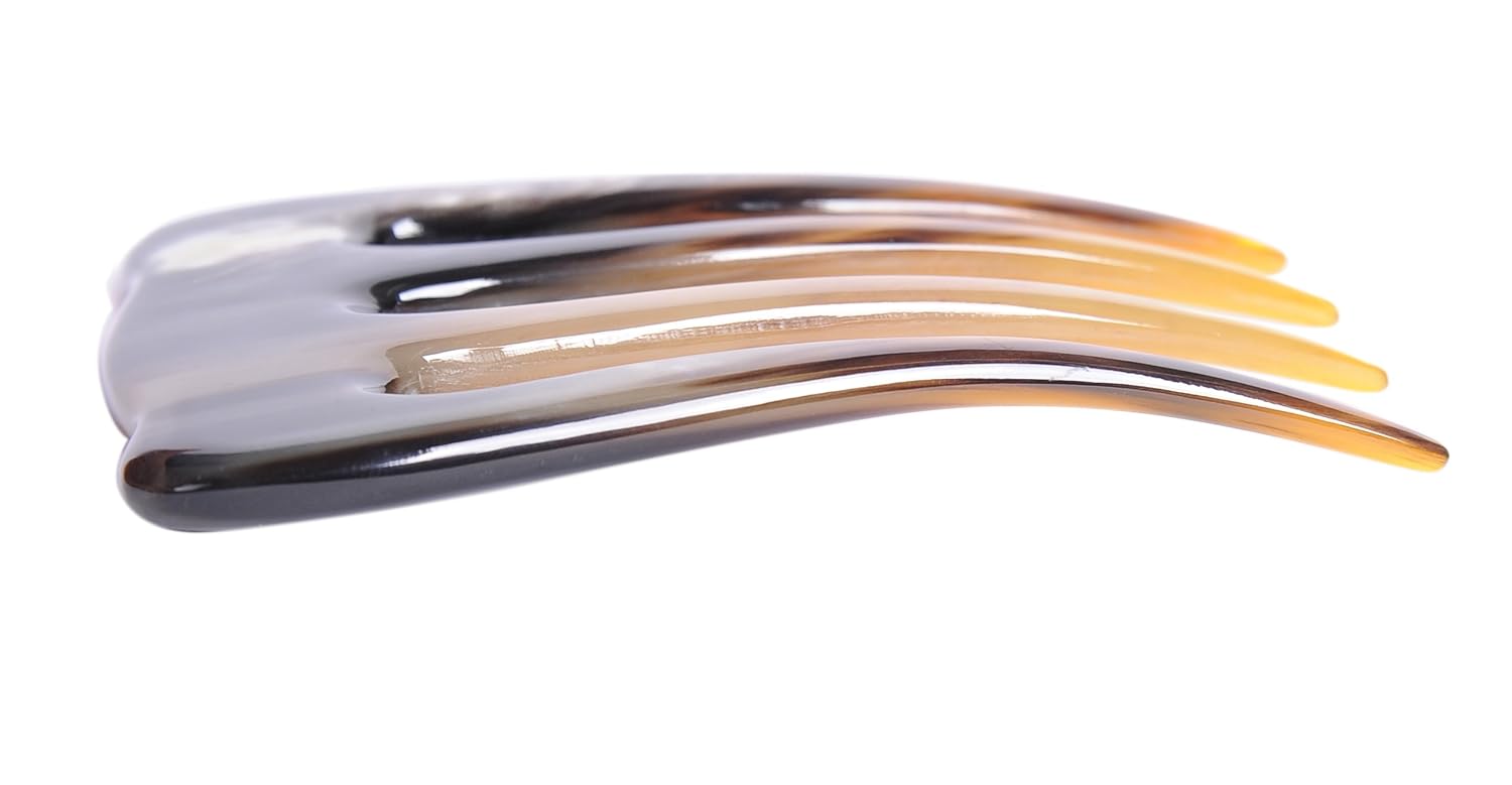 Marycrafts Buffalo Horn 4 Prongs Hair Fork Hair Pin Hair Accessories For WomenMultiColor