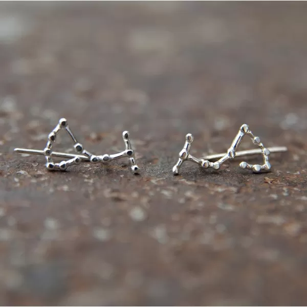 Marycrafts Sterling Silver Scorpius Constellation Earrings Ear Crawler Ear ClimberMarycrafts Sterling Silver Scorpius Constellation Earrings Ear Crawler Ear Climber