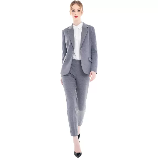 Marycrafts Womens Business Blazer Pant Suit Set for WorkPlaid Houndstooth