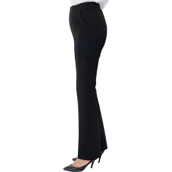 Marycrafts Womens Pull On Stretch Yoga Straight Dress Work Pants 29 3133Black  Inseam 31