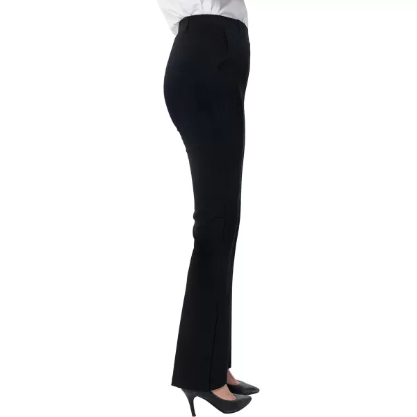 Marycrafts Womens Pull On Stretch Yoga Straight Dress Work Pants 29 3133Black  Inseam 31