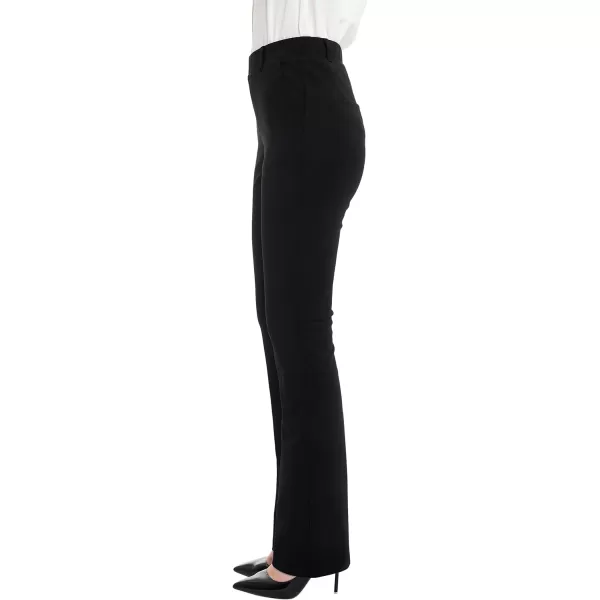 Marycrafts Womens Pull On Stretch Yoga Straight Dress Work Pants 29 3133Black  Inseam 33