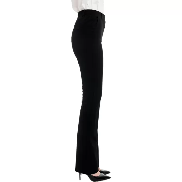 Marycrafts Womens Pull On Stretch Yoga Straight Dress Work Pants 29 3133Black  Inseam 33