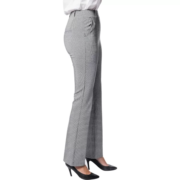 Marycrafts Womens Pull On Stretch Yoga Straight Dress Work Pants 29 3133Houndstooth  Inseam 31