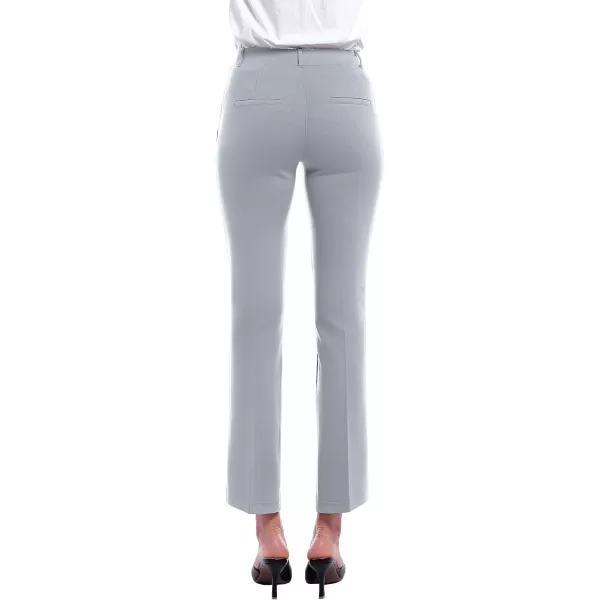 Marycrafts Womens Pull On Stretch Yoga Straight Dress Work Pants 29 3133Silver  Inseam 29