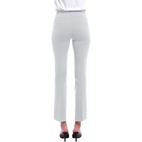 Marycrafts Womens Pull On Stretch Yoga Straight Dress Work Pants 29 3133White  Inseam 29