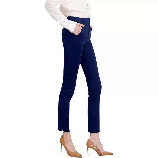 Marycrafts Womens Work Ankle Dress Pants Trousers SlacksNavy Blue