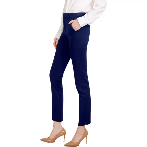 Marycrafts Womens Work Ankle Dress Pants Trousers SlacksNavy Blue