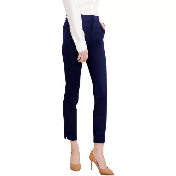 Marycrafts Womens Work Ankle Dress Pants Trousers SlacksNavy Blue