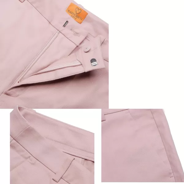 Marycrafts Womens Work Ankle Dress Pants Trousers SlacksPink