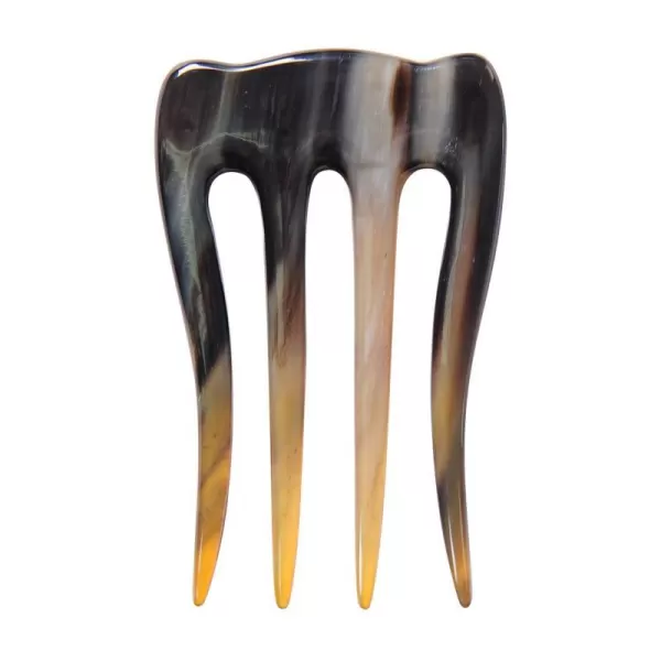 Marycrafts Buffalo Horn 4 Prongs Hair Fork Hair Pin Hair Accessories For WomenMultiColor