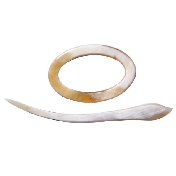 Marycrafts Multicolor Buffalo Horn Oval Shawl Pin Hair Accessories HandmadeMarycrafts Multicolor Buffalo Horn Oval Shawl Pin Hair Accessories Handmade