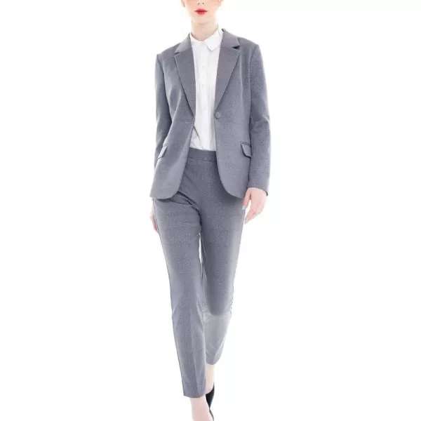 Marycrafts Womens Business Blazer Pant Suit Set for WorkPlaid Houndstooth