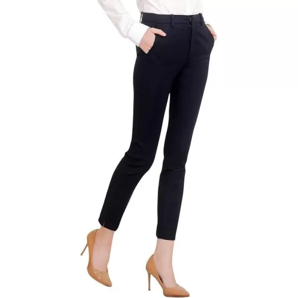 Marycrafts Womens Work Ankle Dress Pants Trousers SlacksBlack