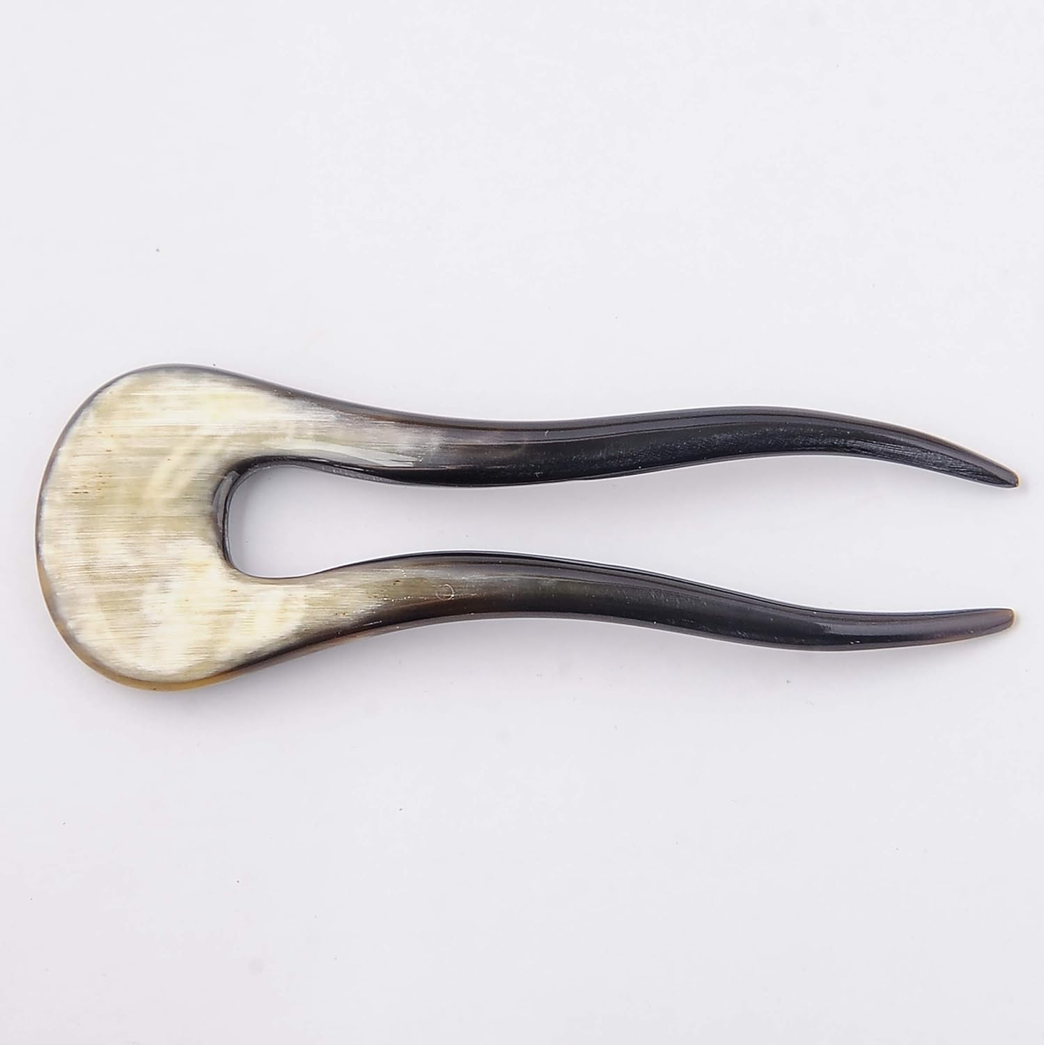 Marycrafts 2 Prongs Simple Buffalo Horn Hair Fork HairPin Hair Accessories Handmade MulticolorMulticolor