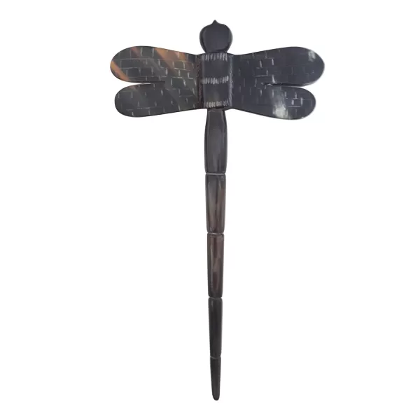 Marycrafts Dragonfly Horn Hair Stick Hairstick Hair Pin Hairpin Hair Accessories Handmade 591Black