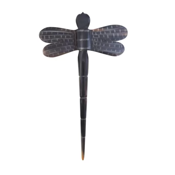 Marycrafts Dragonfly Horn Hair Stick Hairstick Hair Pin Hairpin Hair Accessories Handmade 591Black