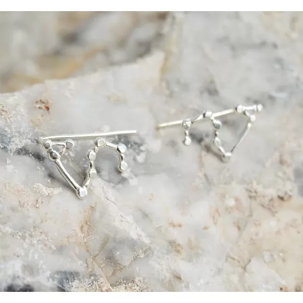 Marycrafts Sterling Silver Leo Constellation Earrings Ear Crawler Ear ClimberMarycrafts Sterling Silver Leo Constellation Earrings Ear Crawler Ear Climber