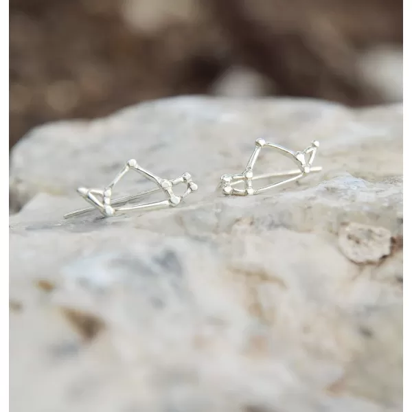 Marycrafts Sterling Silver Sagittarius Constellation Earrings Ear Crawler Ear ClimberMarycrafts Sterling Silver Sagittarius Constellation Earrings Ear Crawler Ear Climber